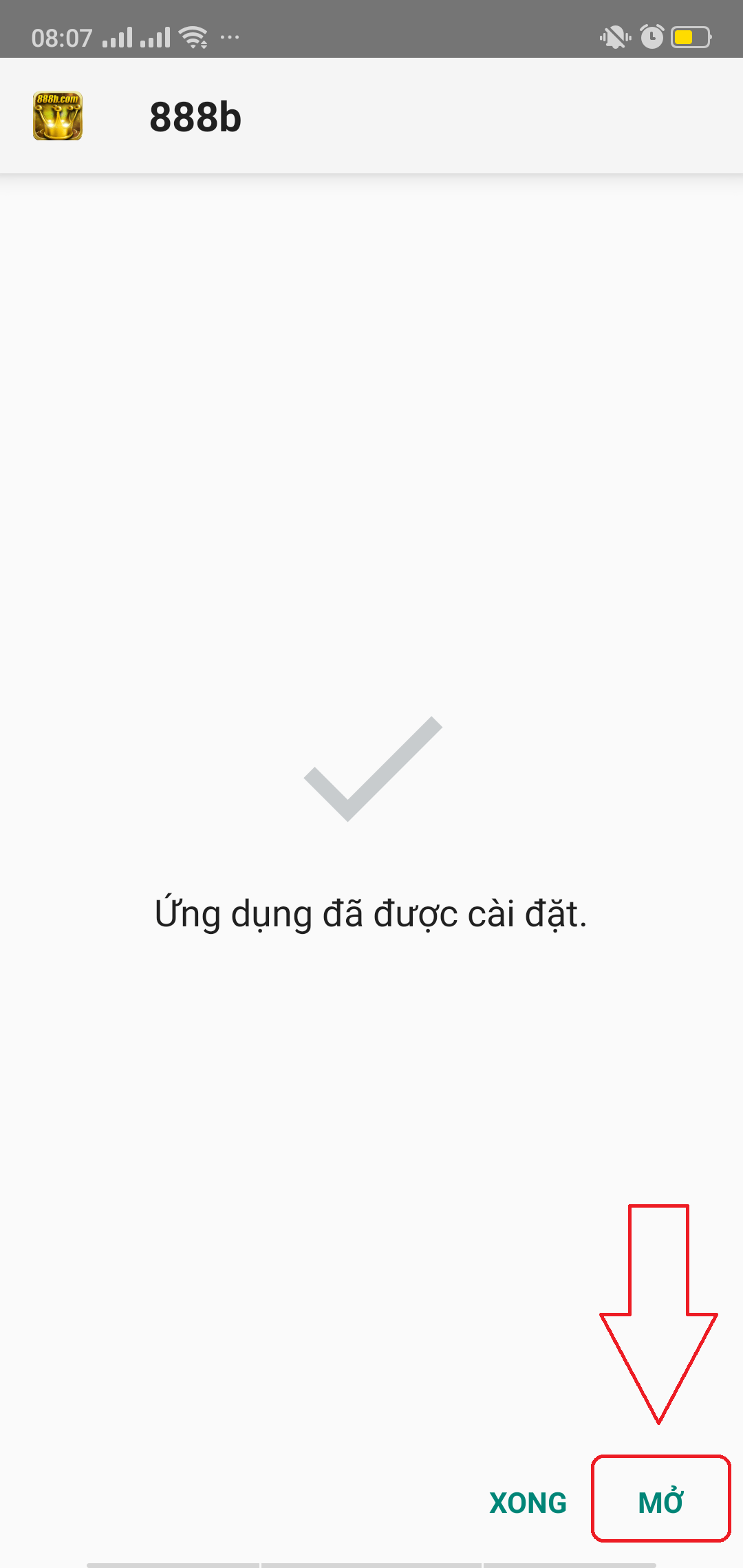 Cách tải app 888b cho Android